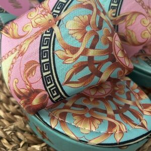 Vibrant Pink and Blue Stylish Sandals